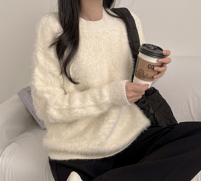 섬네일: 소프트 크림 데일리 도톰 니트