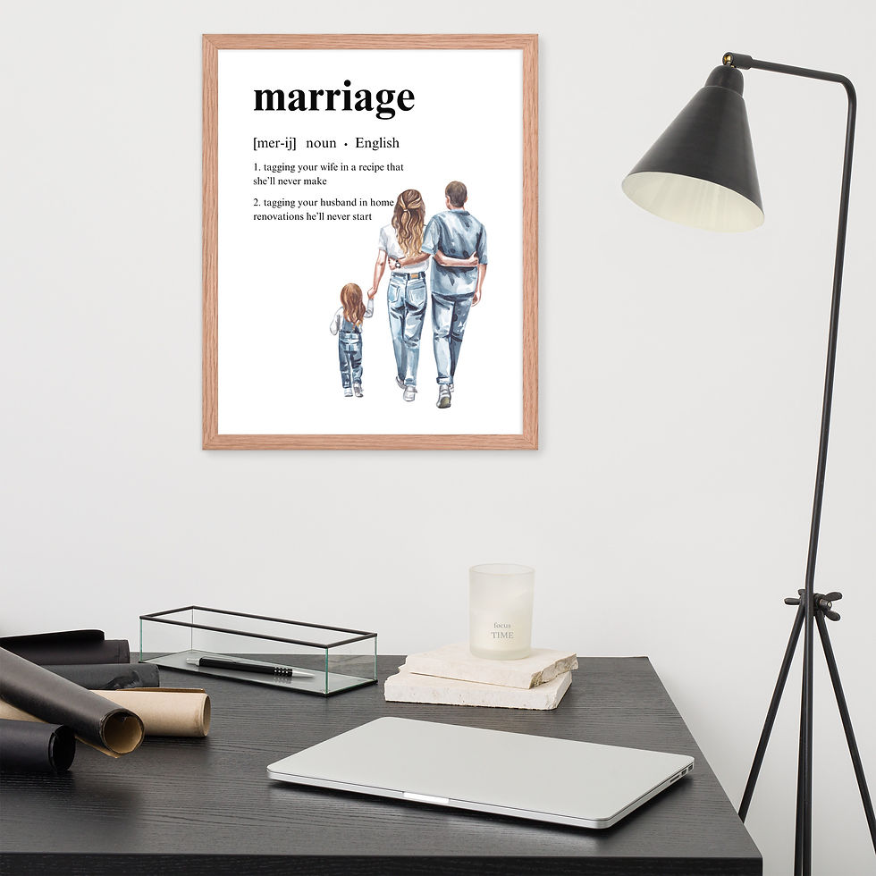 Thumbnail: Define Marriage - Framed Poster