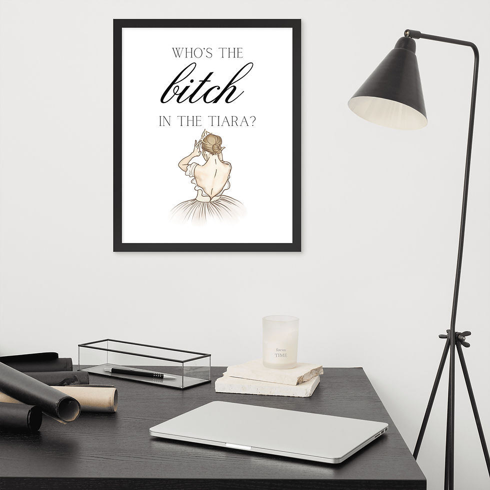 Thumbnail: Princess in the Tiara - Framed Poster