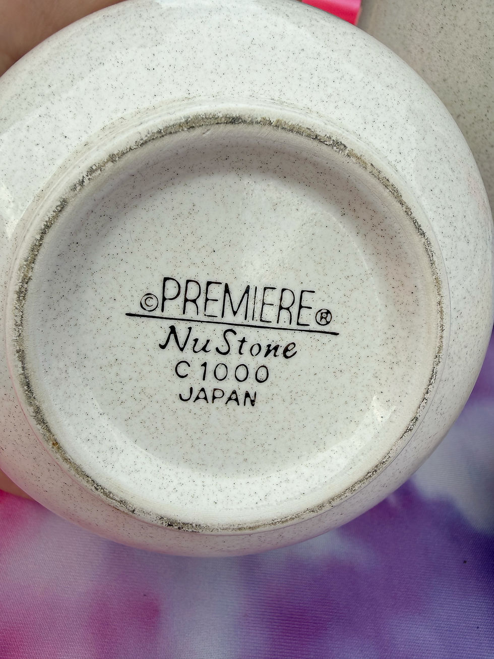 Thumbnail: Early 1970s Premiere NuStone C1000 Japanese Stoneware Set Pitcher