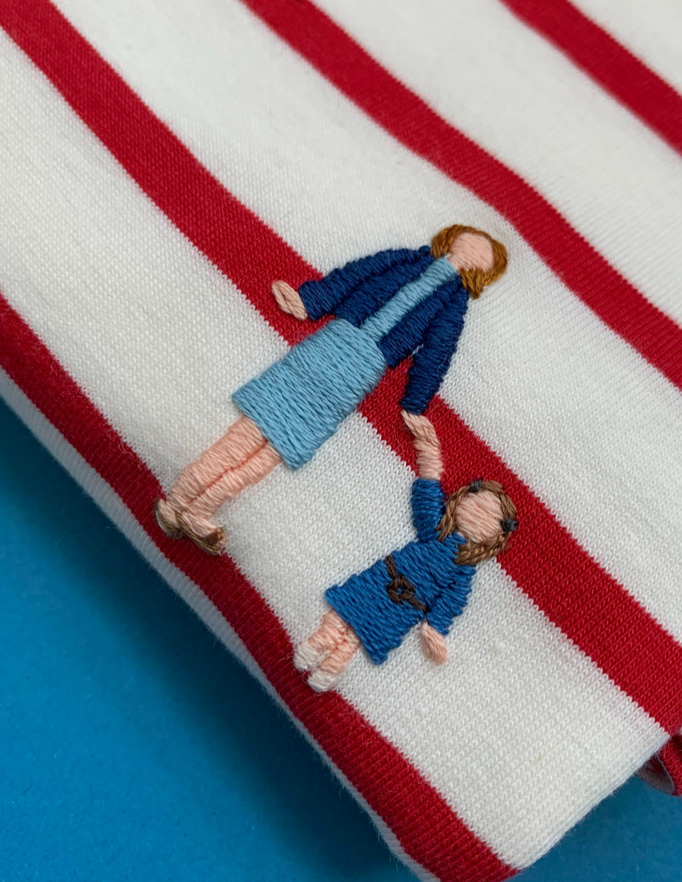 Thumbnail: HAND embroidery of mother with kids