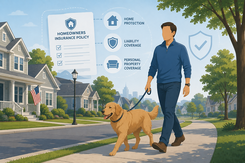 Man walking dog