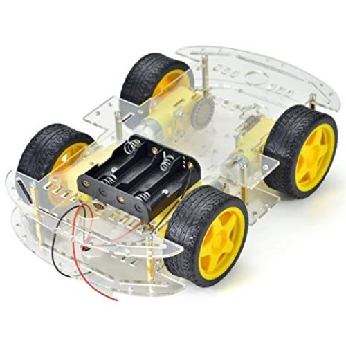 DIY Smart Car Transparent Chassis 4WD