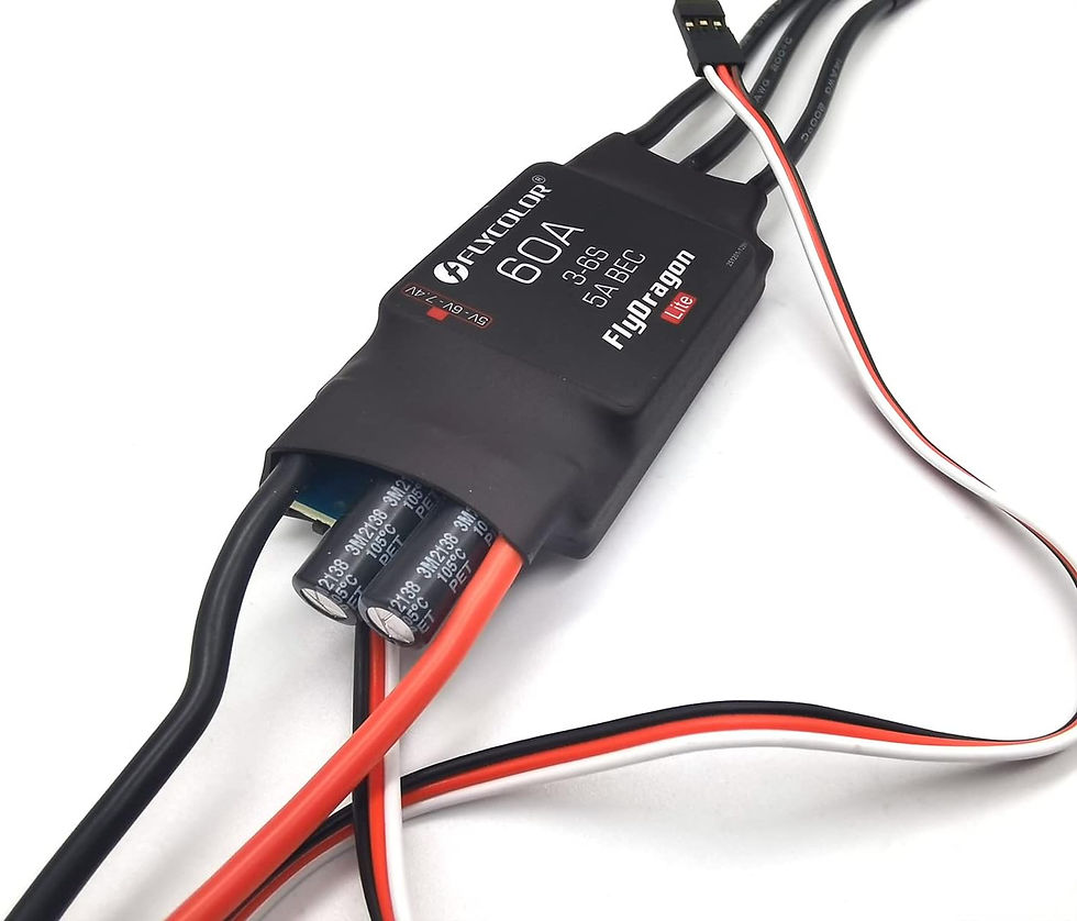 Thumbnail: Flycolor 60A ESC 3-6S Electric Speed Controller 5v /6V/7.4V 5A BEC with XT60