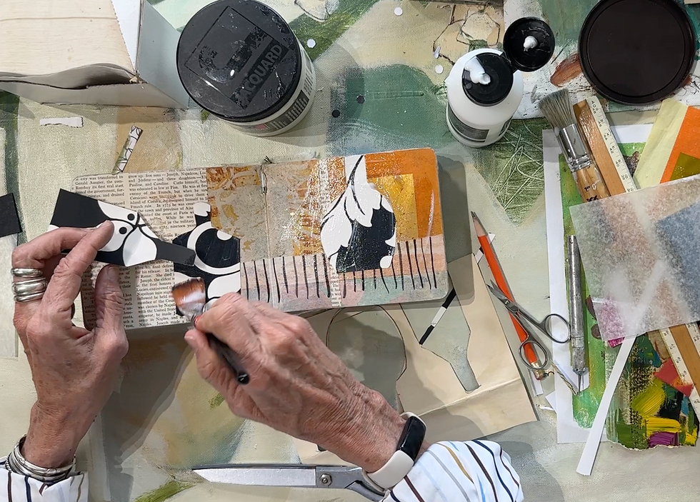 art studio, Denise Cerro art studio, 