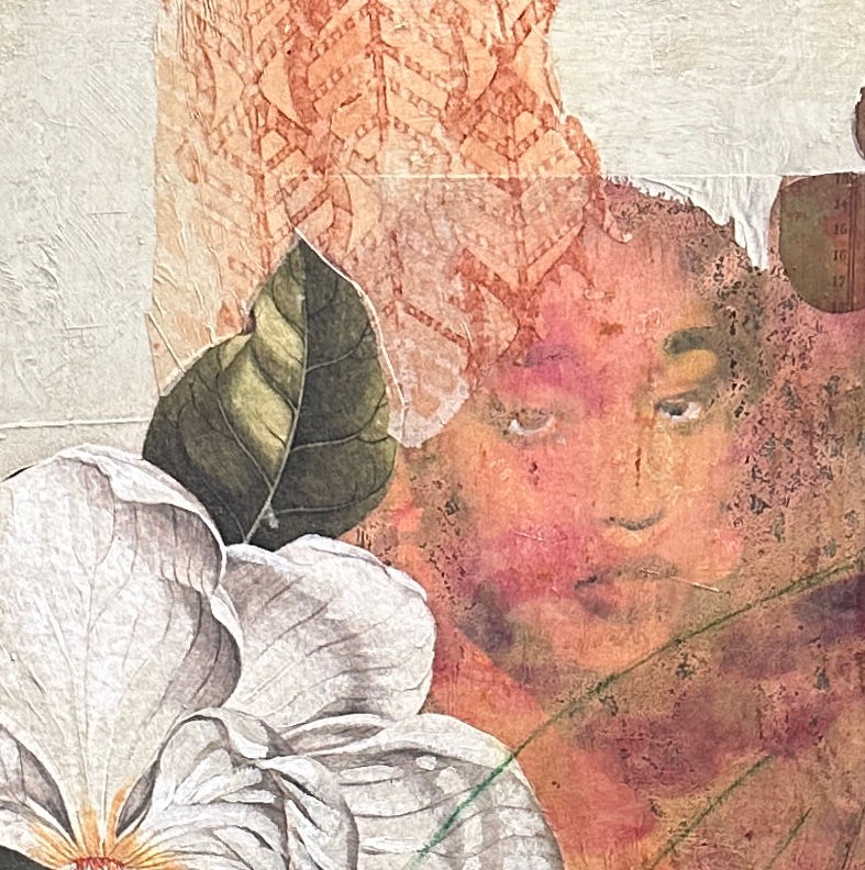 a portion of new artwork created by artist Denise Cerro