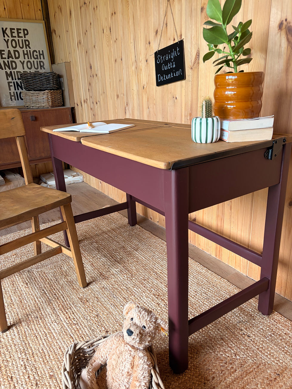 Rare Vintage School Desk