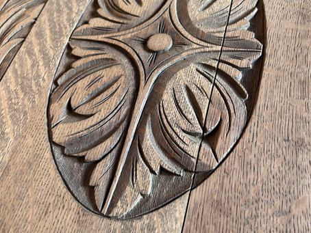 Refinished Walter Carter Antique Monks Bench