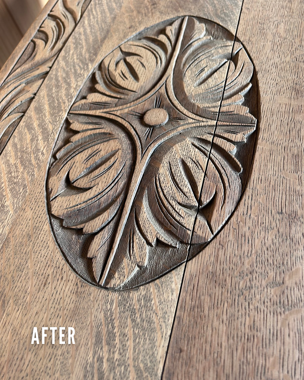 Refinished Walter Carter Antique Monks Bench