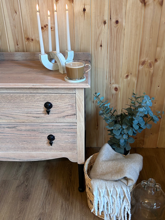 Sustainable Home Decor. Refinished Chest of Drawers