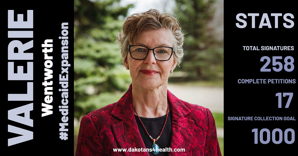 Medicaid expansion petition circulator in Wentworth, South Dakota