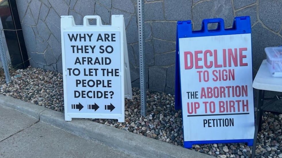 South Dakota Abortion Ballot Measure Campaign Signs