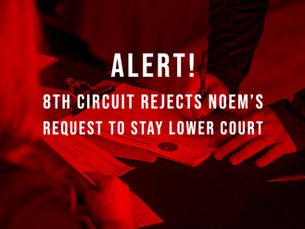 8th CIRCUIT REJECTS NOEM’S REQUEST TO HALT LOWER COURT RULING ON SB 180