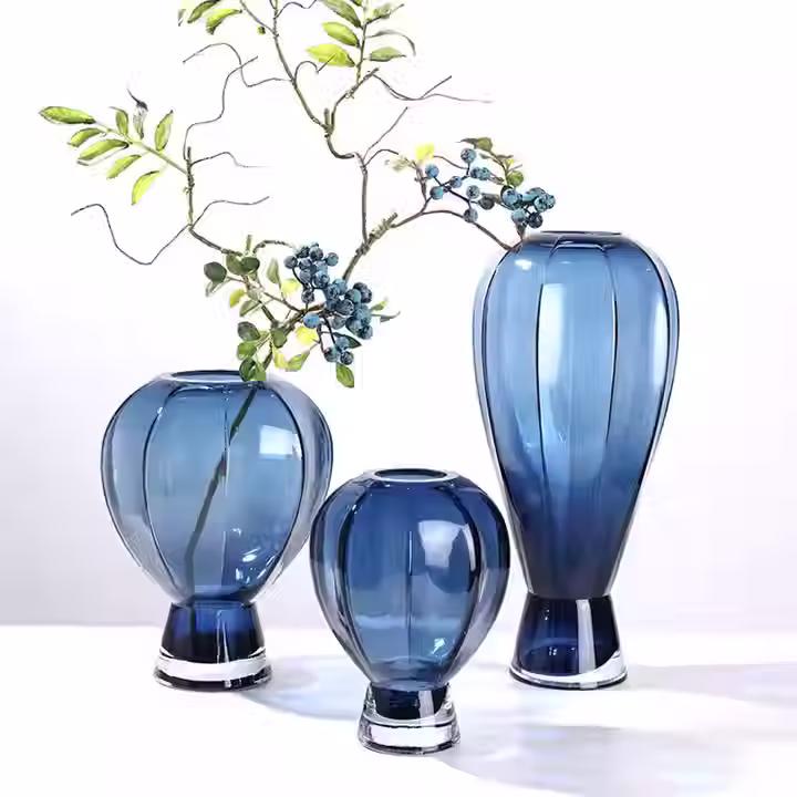 Air Ball Vase Blue 38cm
