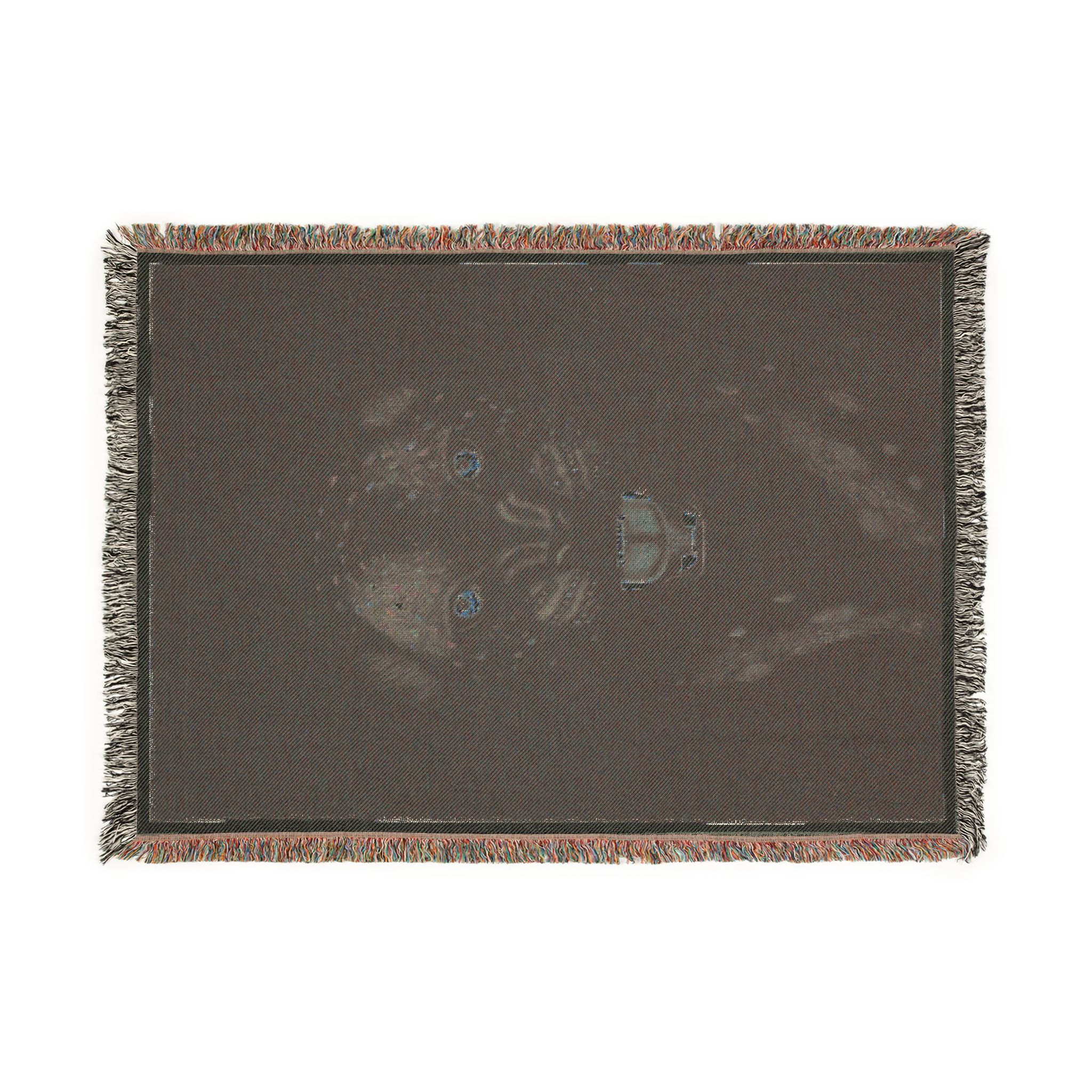 Beautiful Woven Blanket with beautiful rainbow leopard design by catieartworks