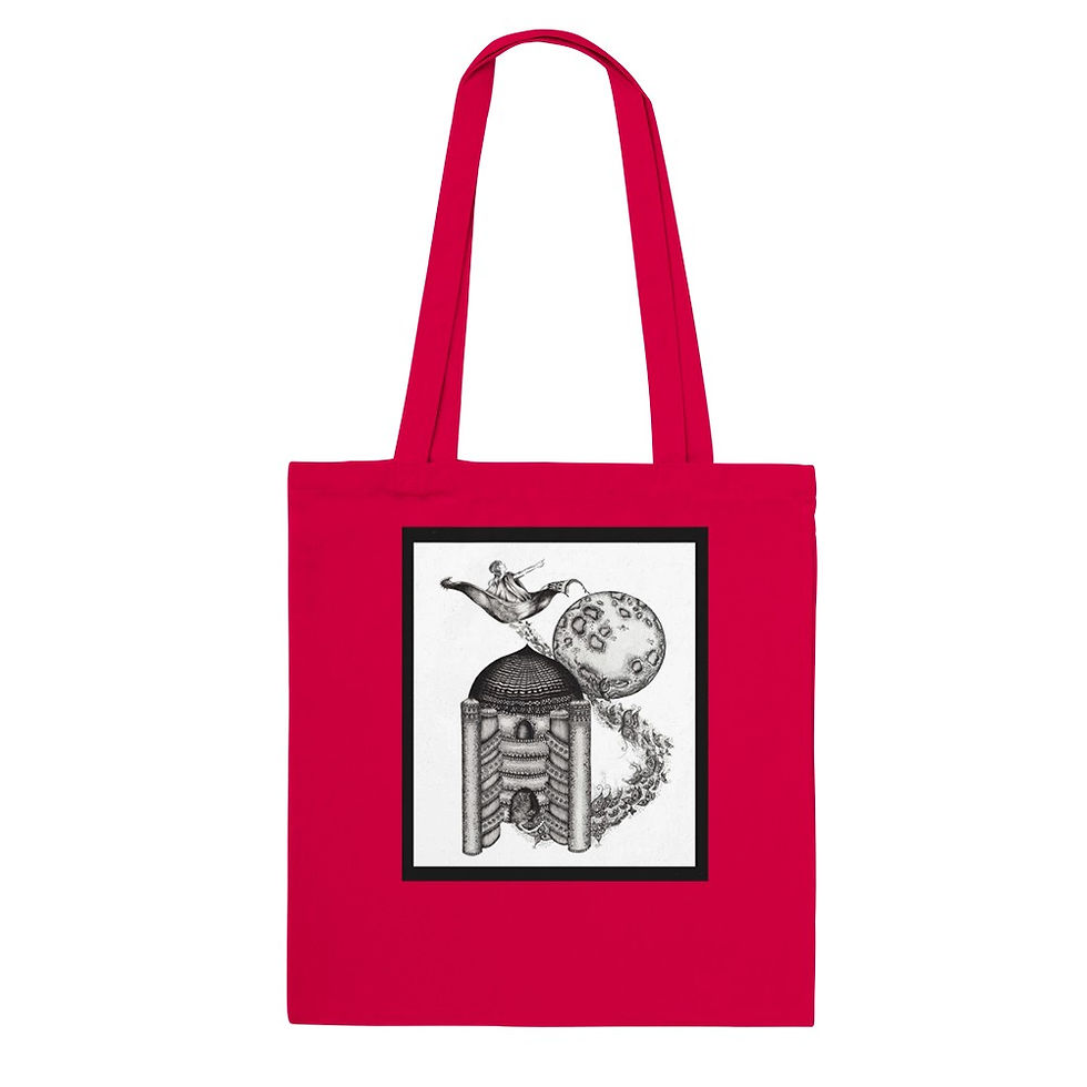 Thumbnail: Classic Tote Bag with Star Chasers design by Catieartworks