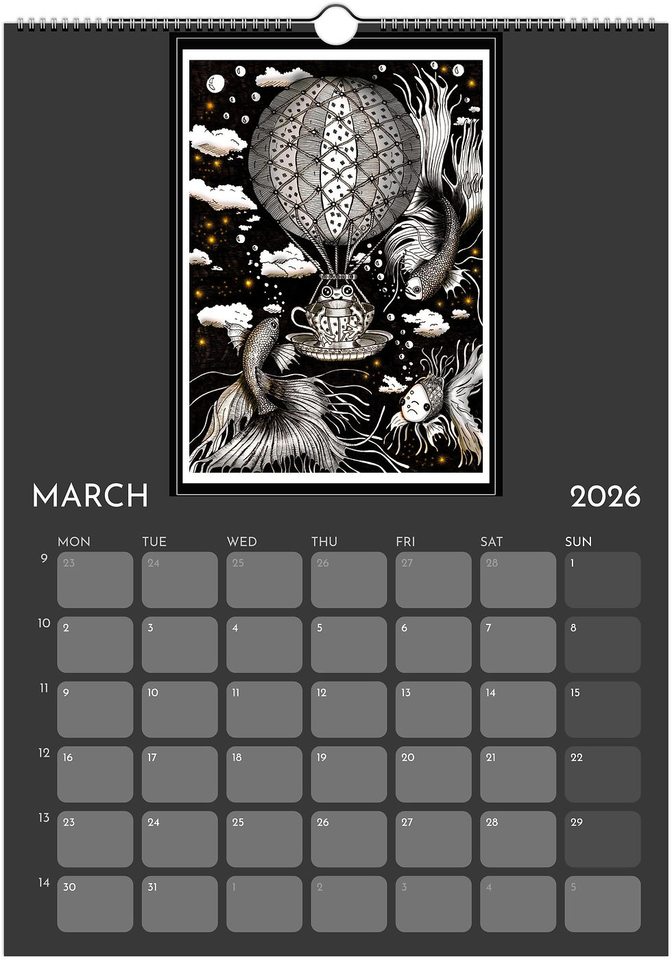 Thumbnail: Catieartworks Wall calendars 2026 (EU & Rest of World)