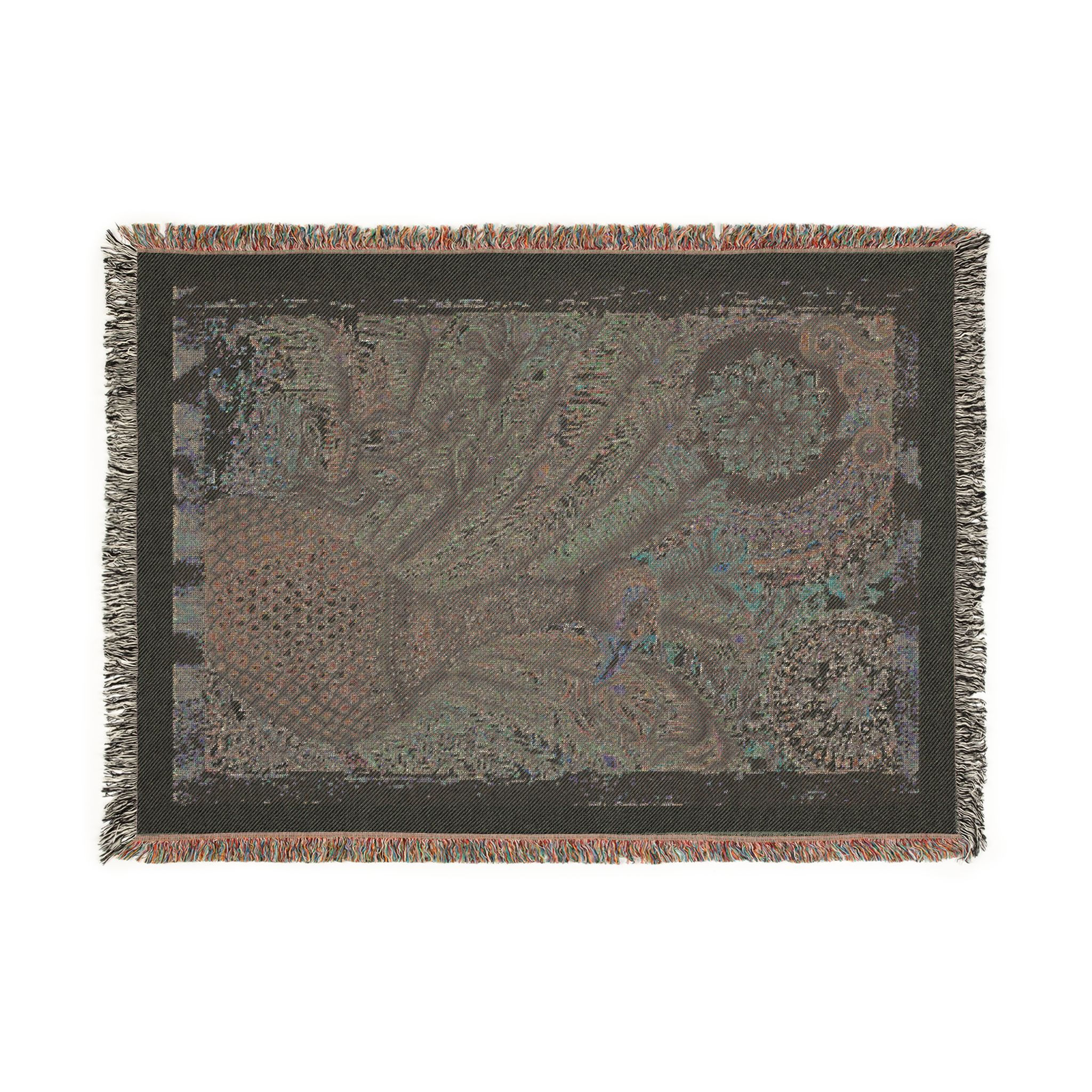 Beautiful Woven Blanket with beautiful Peace Bird design by Catieartworks