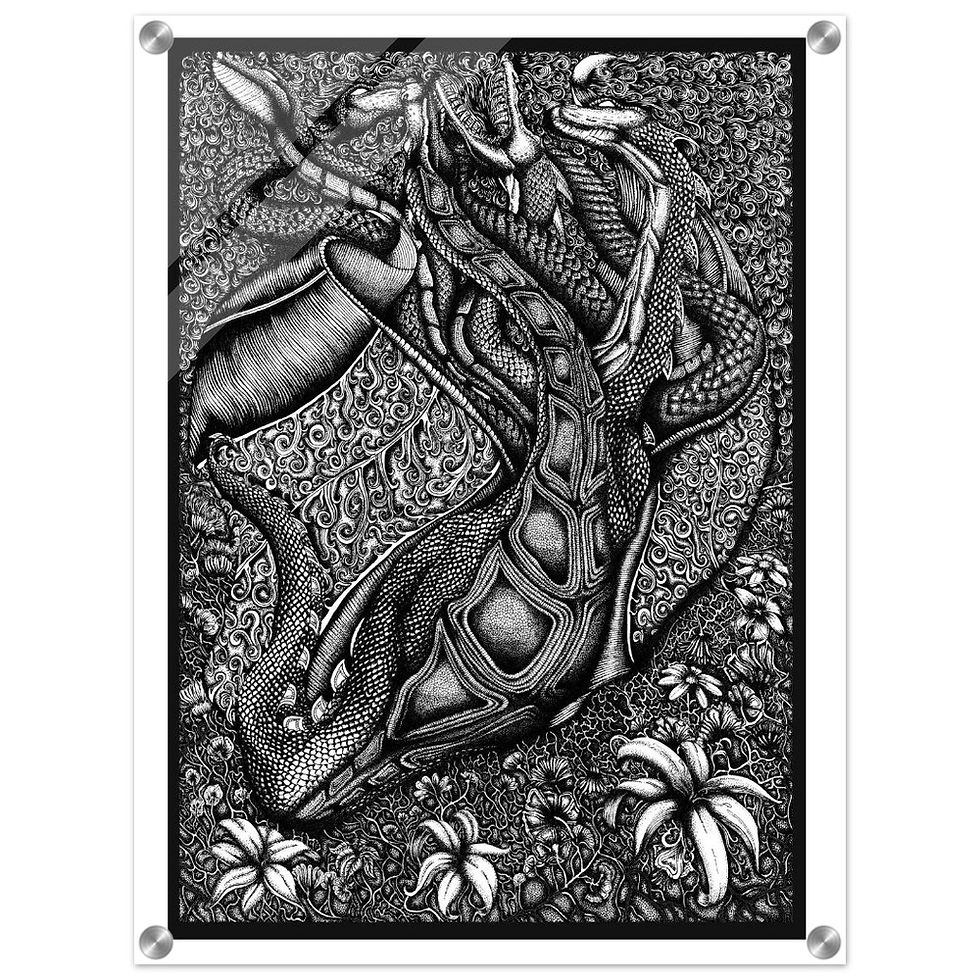 Thumbnail: Peace Hydra by catieartworks Acrylic Print