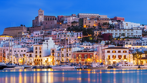Dalt Vila ibiza Port by night
