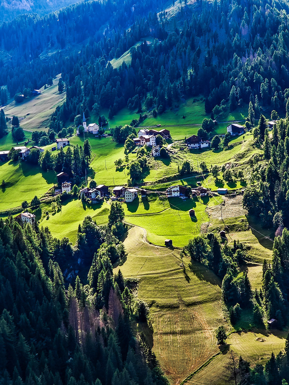 Fantastic Panorama in Dolomites Mountains, Italy