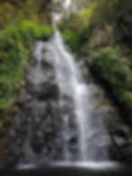 Trois Cascades, closed by  Hell-Bourg village in Salezie Region, Réunion Island, France