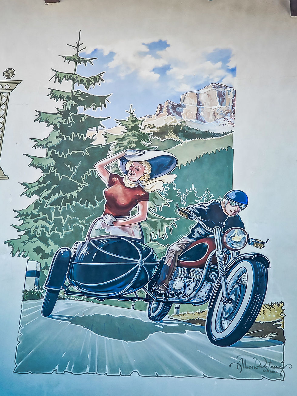 Ready for a moto tour in Dolomites