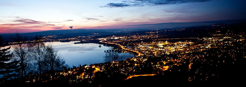 Sunset Zug from Zugerberg
