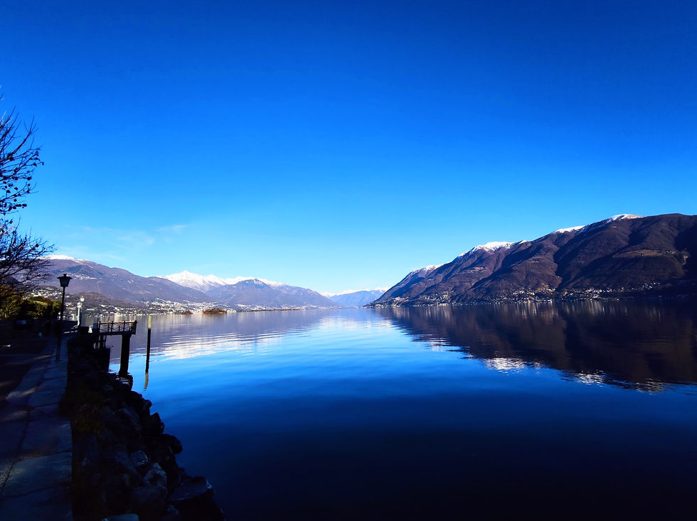 Brissago panorama in January