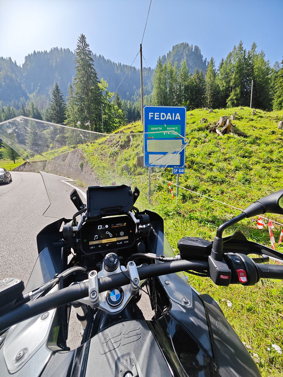 Crossing Passo Fedaia