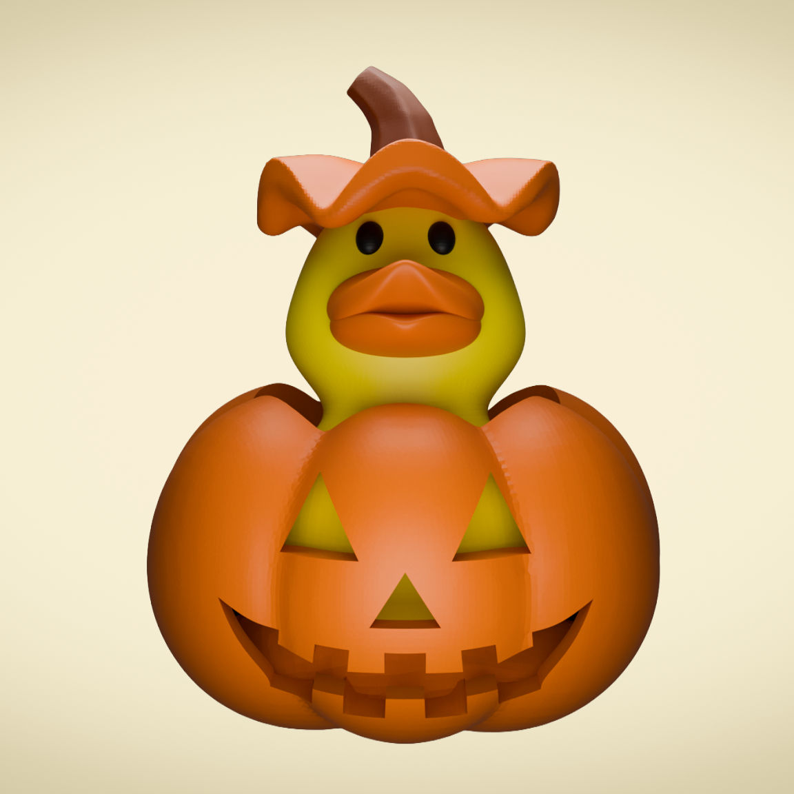 Jack O' Duck, 3D Printed, PETG Plastic