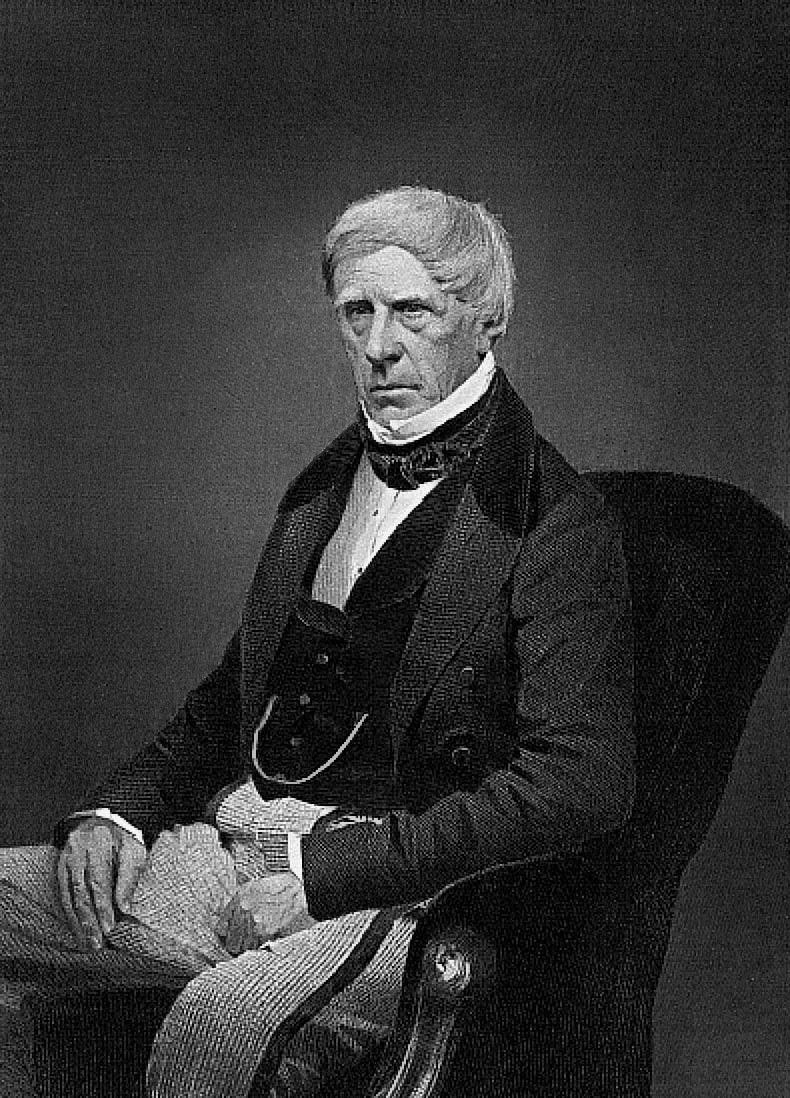 An older, reflective Lord Henry Brougham, artist unknown, copyright: Public domain