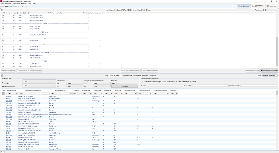 Plant3D Konstruktion
