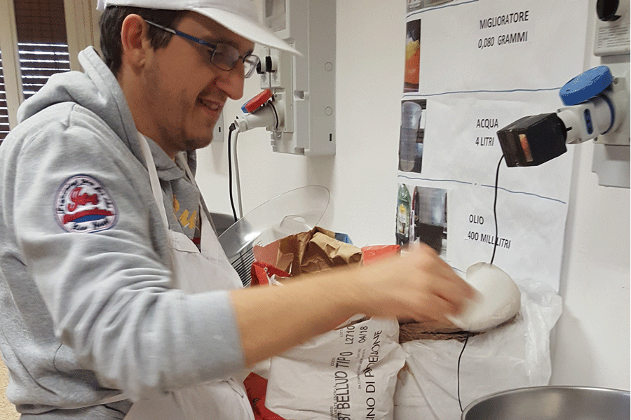 preparazione del pane