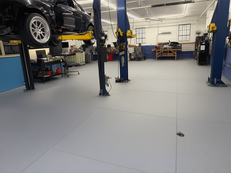Close-up view of a mechanic inspecting a car engine
