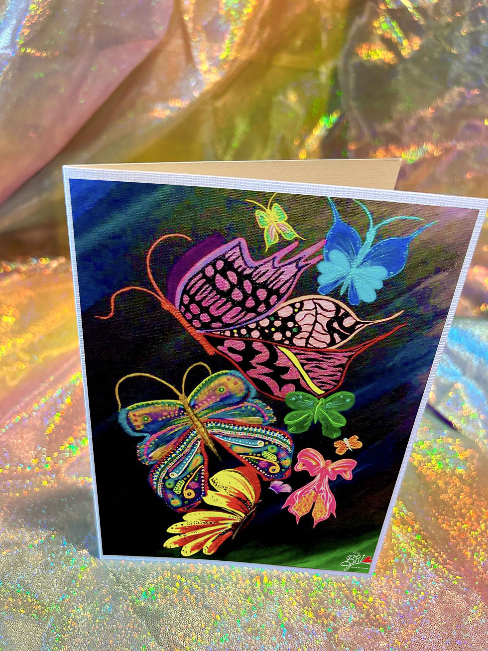 Thumbnail: 'Butterfly Flock' Greeting Card
