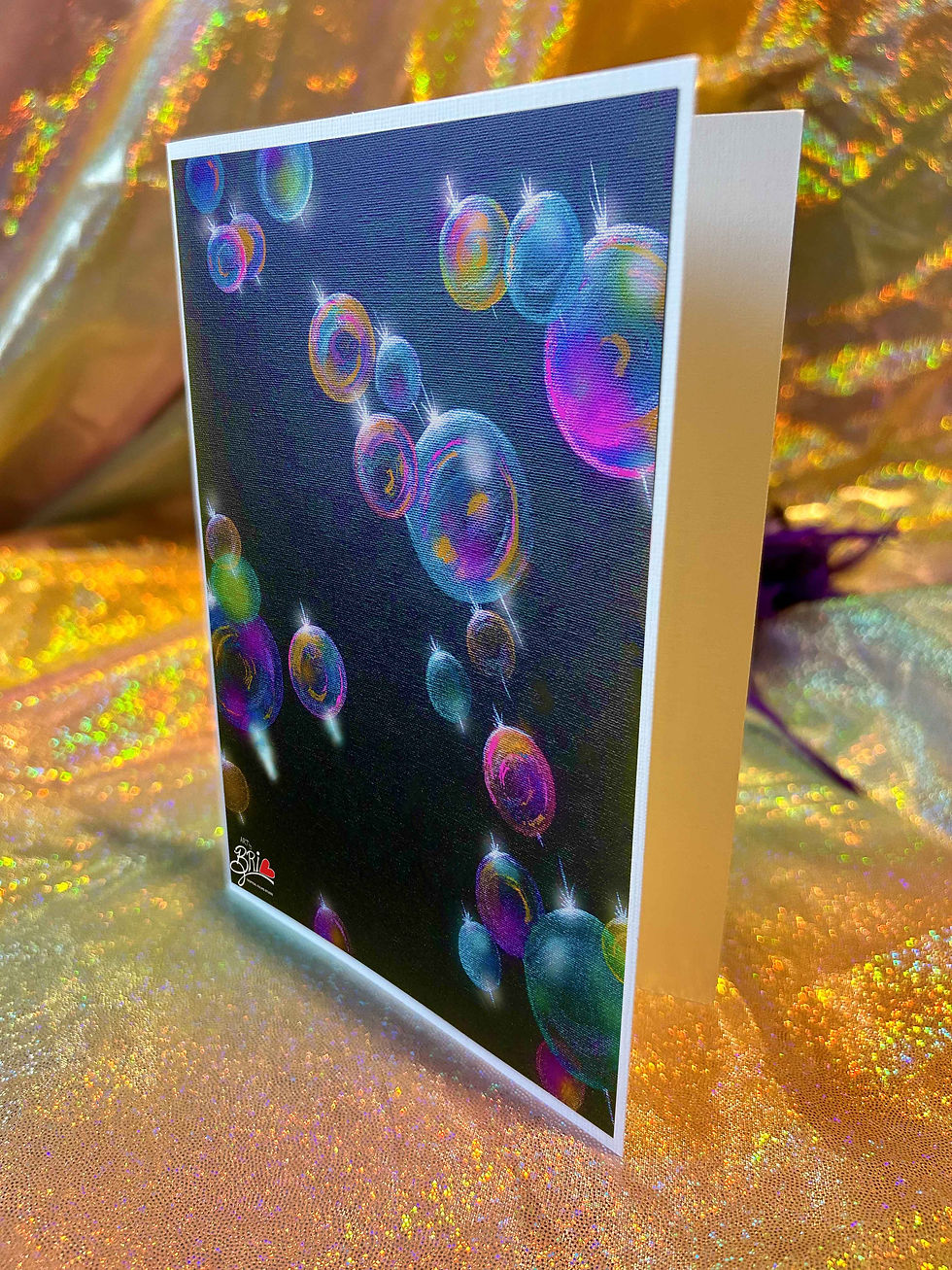 Thumbnail: 'Tropical Bubbles' - Greeting Card