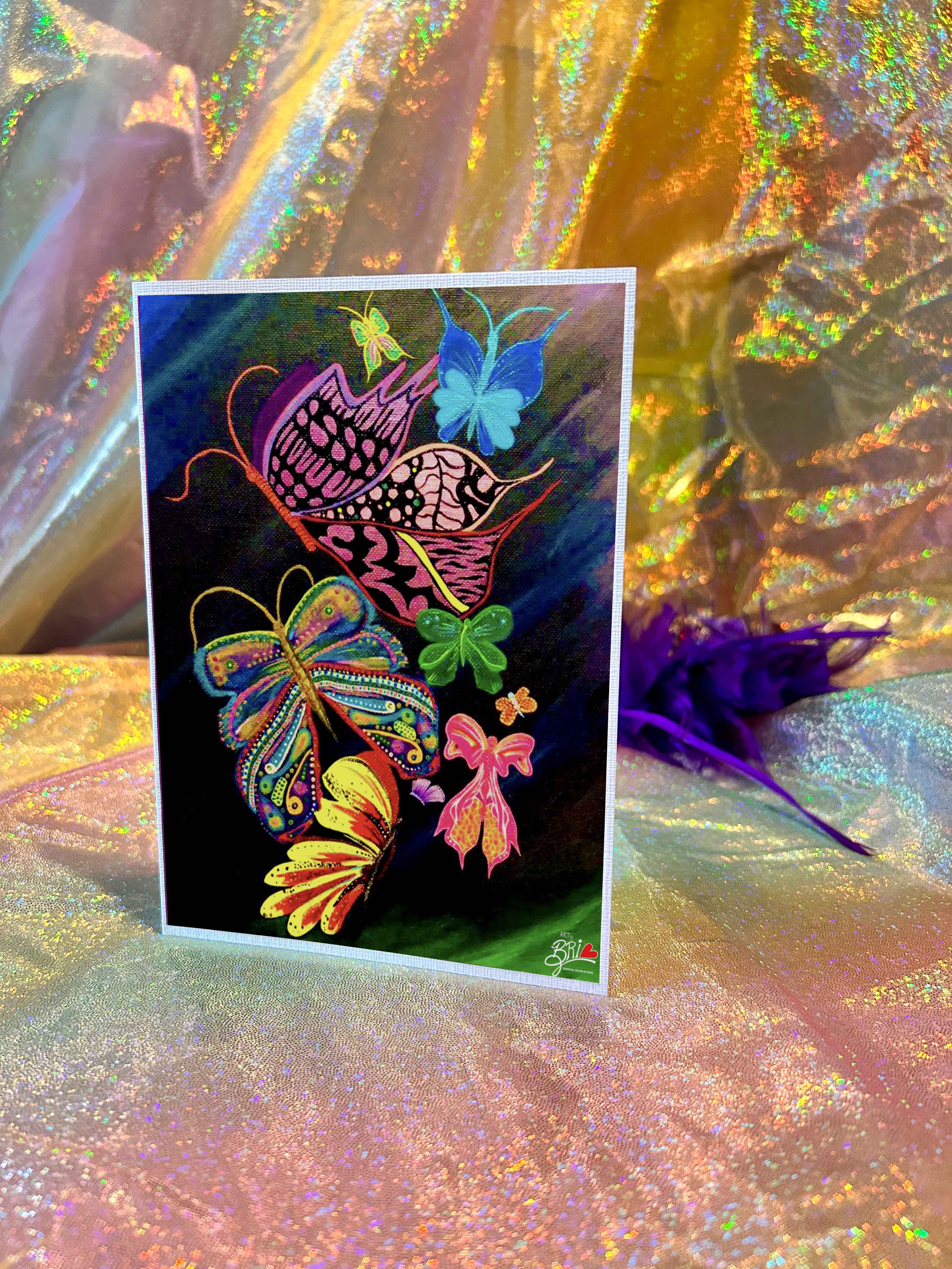 'Butterfly Flock' Greeting Card