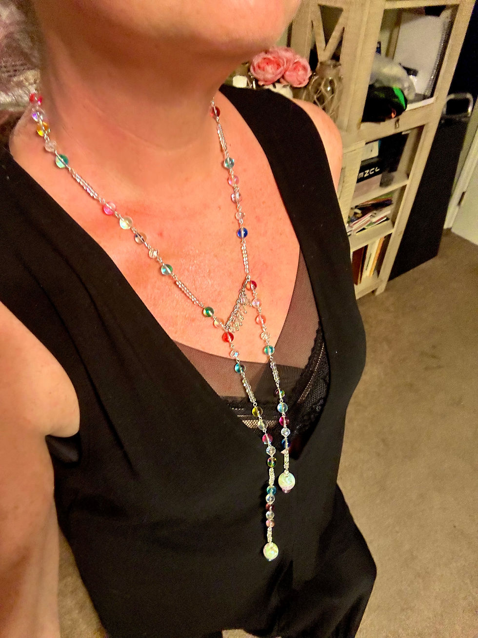 Thumbnail: Mermaid Bead Dangle Necklace