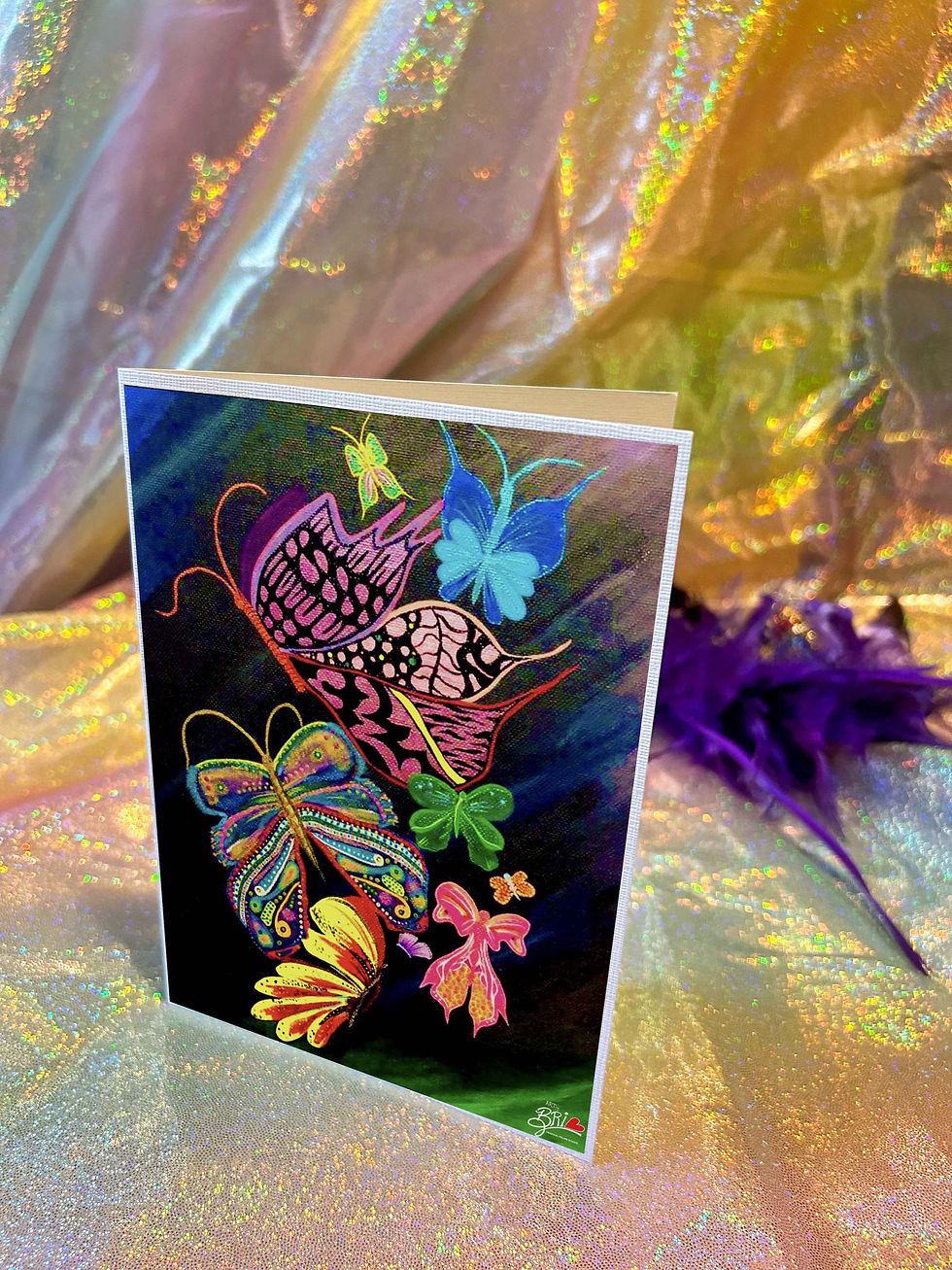 Thumbnail: 'Butterfly Flock' Greeting Card