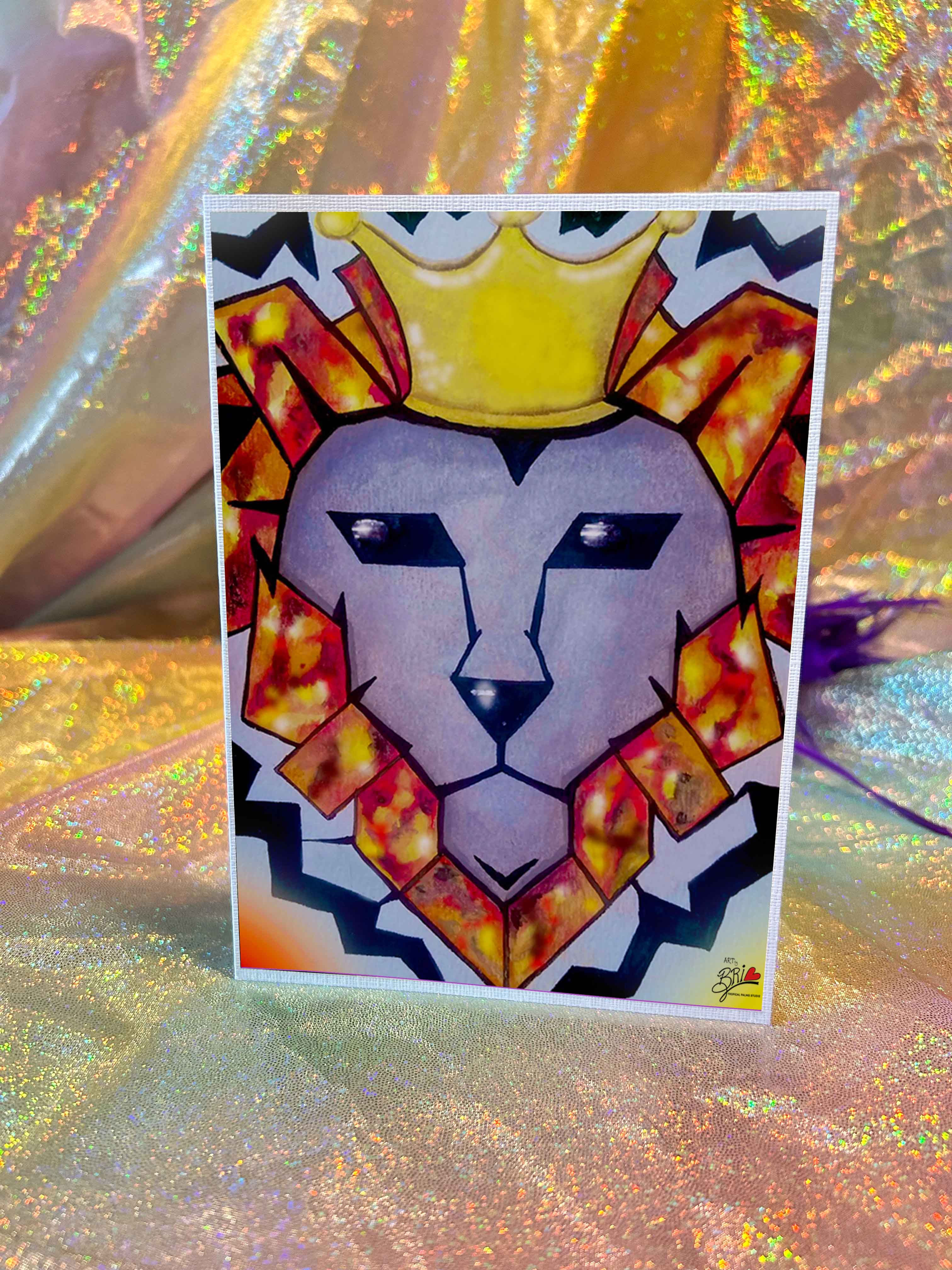 'Tropical King' - Greeting Card