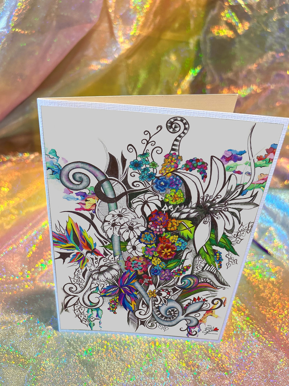 Thumbnail: 'Tropical Spring' - Greeting Card