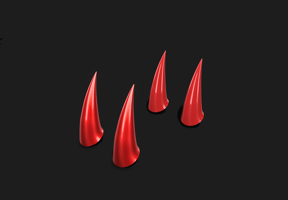 サムネイル： Cosplay Horn Set - 3D Printable STL Files (4 Styles, 9 Sizes)