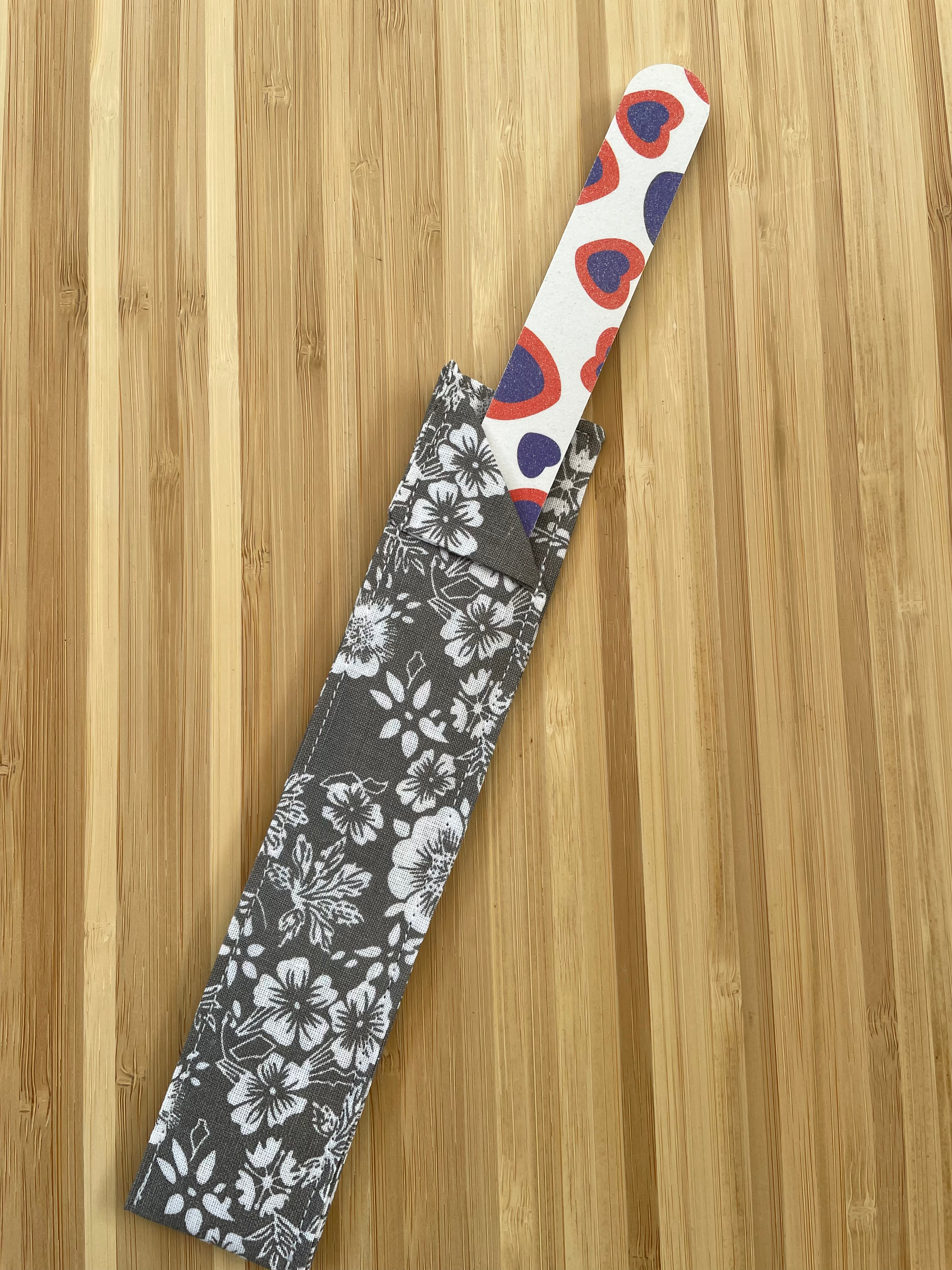 Large nail file holder and nail file