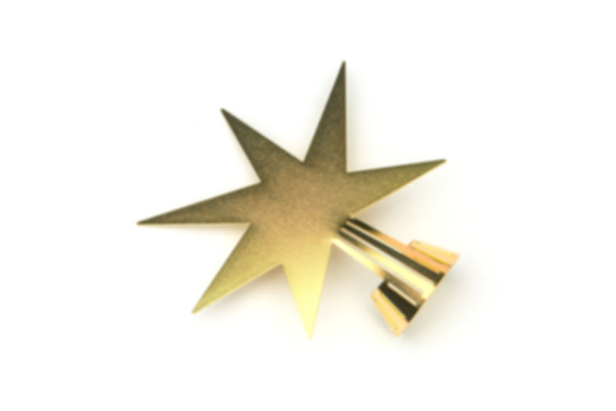 Star, brass - add on for trees