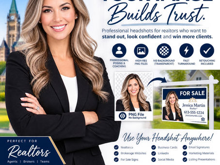Why Ottawa Realtors Love a Professional Headshot With a Transparent Background