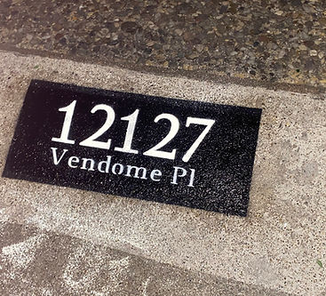 Address Plaque Curb Painting