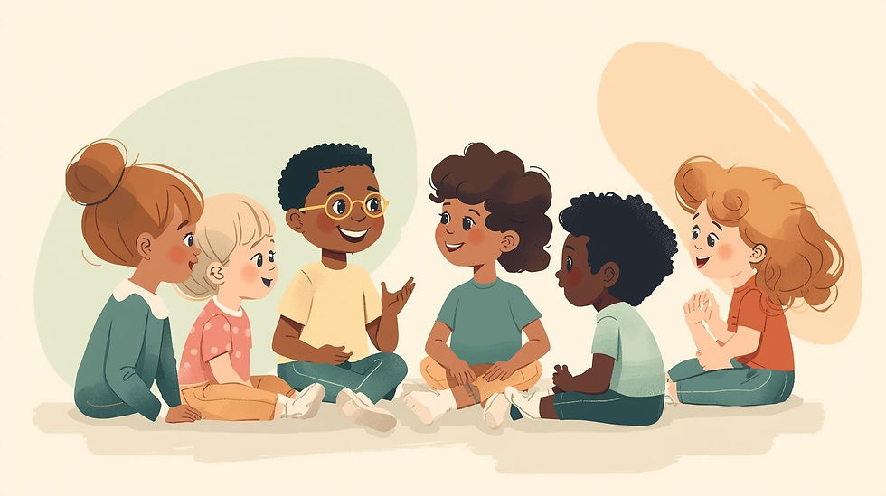 Parent discussing child language development concerns with a therapist