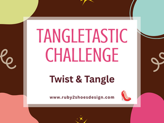 The Tangletastic Challenge Wk 31 | Zentangle Twist & Tangle - Metallic Magic