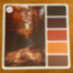 Autumnal colour palette for Tangletastic Challenge